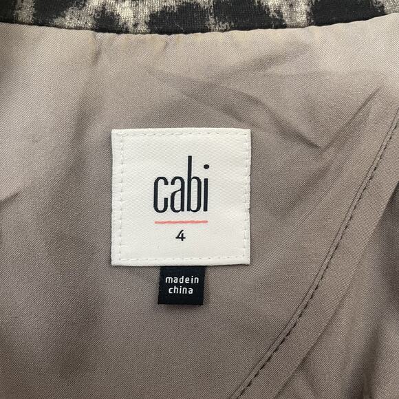 Cabi Blazer Womens 4 Leopard Animal Print Stretch Jacket Chic Style 3373 - Picture 10 of 15